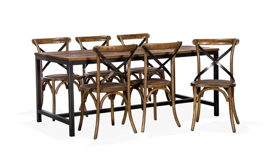 WOODS Matgrupp 180 6 Stolar Brun
