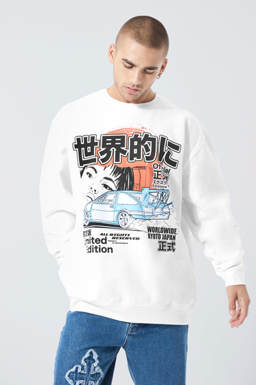 Limited Edition Oversized Sweatshirt, White