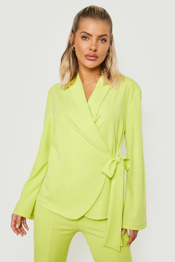 Kavaj Med Knytdetaljer, Green