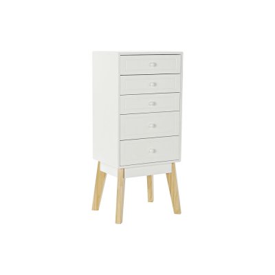 Byrå DKD Home Decor Naturell MDF Vit (40 x 30 x 90 cm)