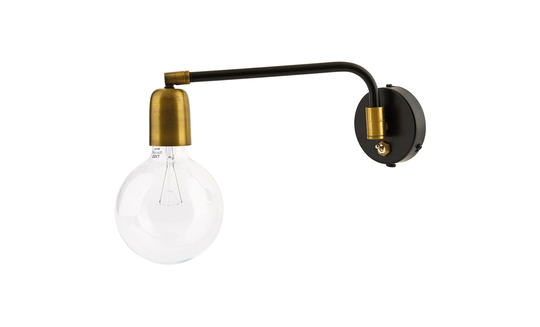 MOLECULAR Vägglampa Svart/Mässing