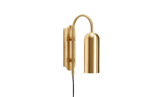 VÄGGLAMPA Mässing