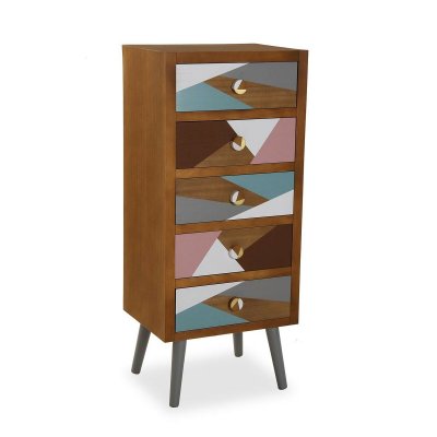 Kommod Versa willow Bambu Furu Trä MDF/Paulowniaträ (38 x 85 x 48 cm)