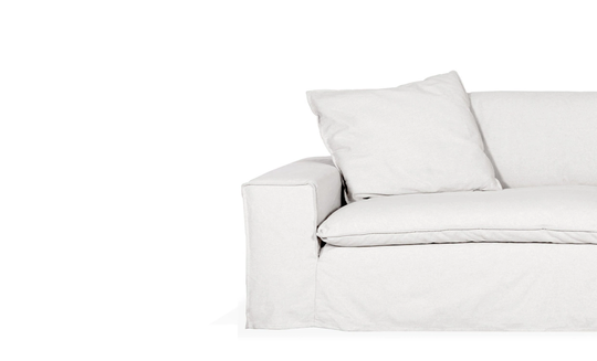 DOVER Grand Deluxe Klädsel 4-sitssoffa Vit
