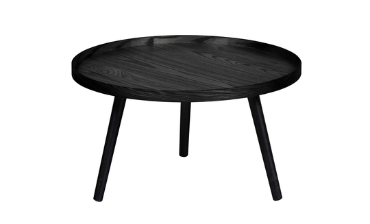 MESA Sidobord L Trä Svart