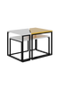Soffbord Set Oh Lady - Vit, Ljus Mocka