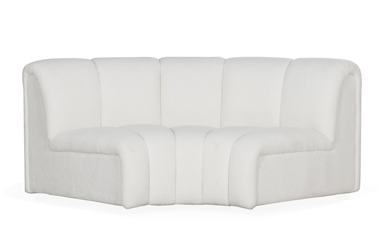 LE-BON Hörnmodul Teddy Offwhite