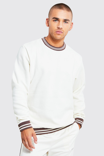 Sweatshirt Med Muddar, White