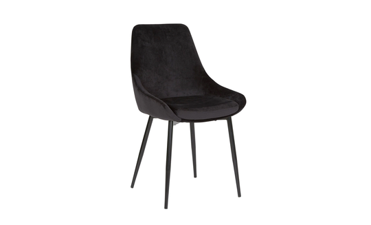 TOVE Stol Velvet Svart
