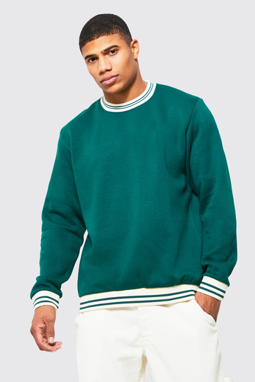 Sweatshirt Med Muddar, Green