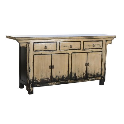 Skänk DKD Home Decor Vit Kräm Mörkbrun Alm (176 x 42 x 83 cm)