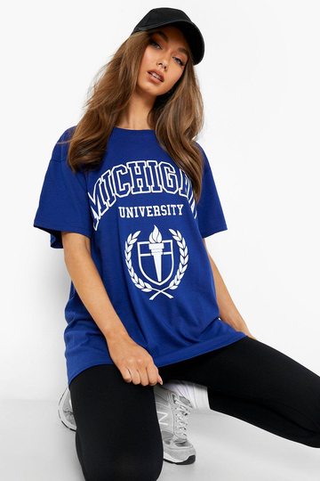Michigan Oversize T-Shirt, Blue