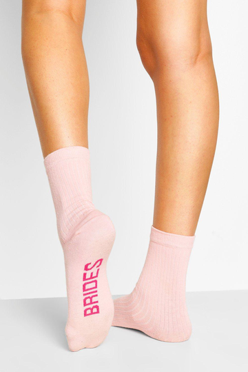 Bridesmaid Ribbade Strumpor, Pink