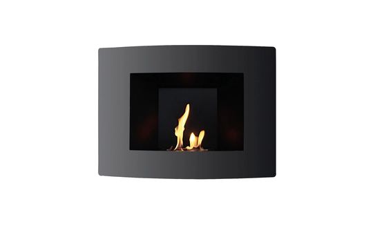 FLAMMAN Vägghängd Eldstad 60cm Svart