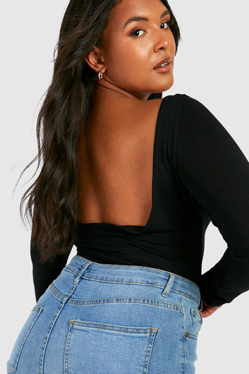 Plus - Basic Body Med Låg Rygg, Black