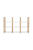 Hylla ART 3X3 vit/ek