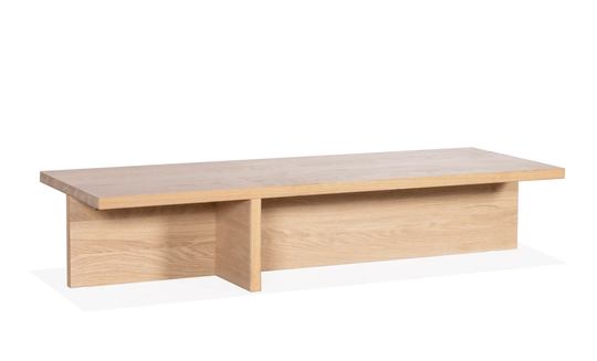 NOMA Soffbord Vitlaserad Ekfanér 135x50x27