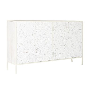 Skänk DKD Home Decor Vit Gran MDF (156 x 35 x 93 cm)