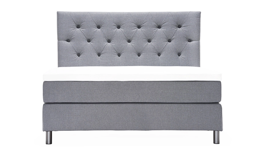 ÄNGSVIK 160 Sängpaket Deluxe Ljusgrå