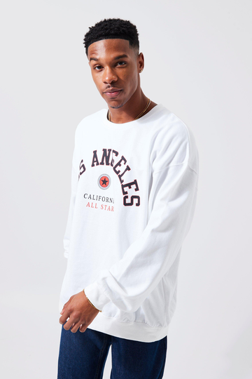 Los Angeles Oversized Sweatshirt, White