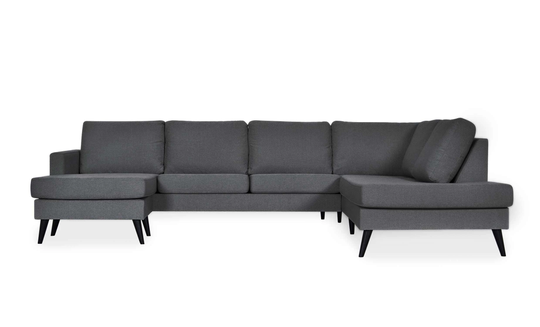 GOTLAND U-Soffa Höger Mörkgrå