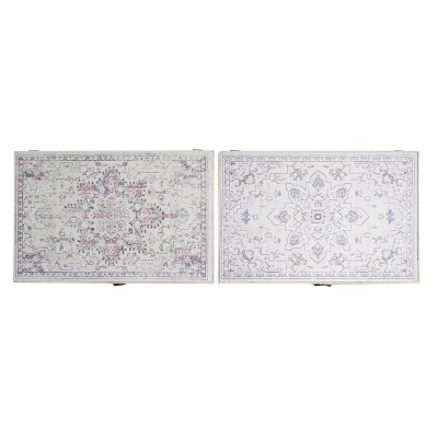Omslag DKD Home Decor Räknare Etnisk 46,5 x 6 x 31,5 cm 2 antal Trä MDF