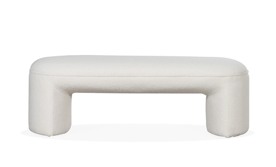 LE-BON Bänk Teddy Offwhite