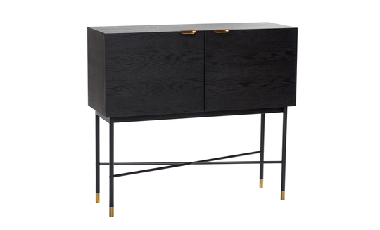 NOVA Sideboard Svart/Mässing