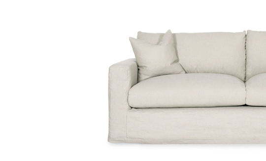 MAXIME Klädsel 3-sitssoffa Beige