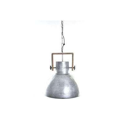Taklampa DKD Home Decor Silvrig Brun 220 V 50 W (40 x 40 x 50 cm)