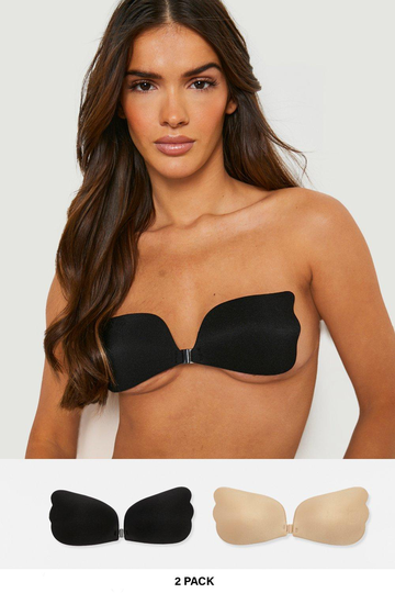 Självhäftande Push Up-Bh:Ar (2-Pack), Multi