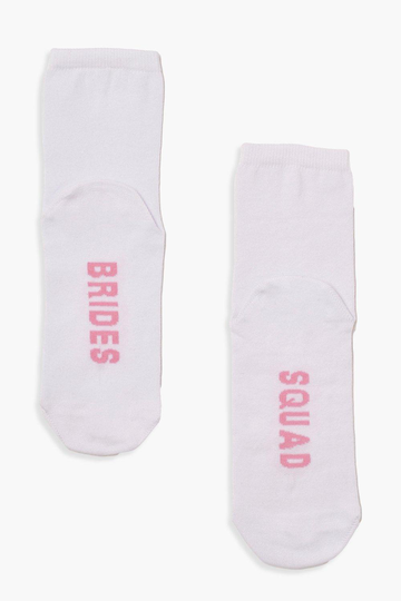 "Bride Squad" Strumpor, White