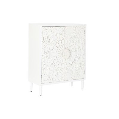 Skänk DKD Home Decor Vit Gran MDF (80 x 38 x 102 cm)