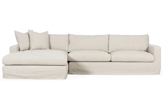 MAXIME Divansoffa Vänster Beige
