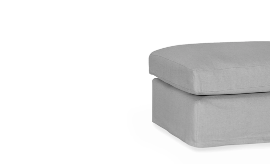 MONACO PREMIUM Klädsel Fotpall Stone