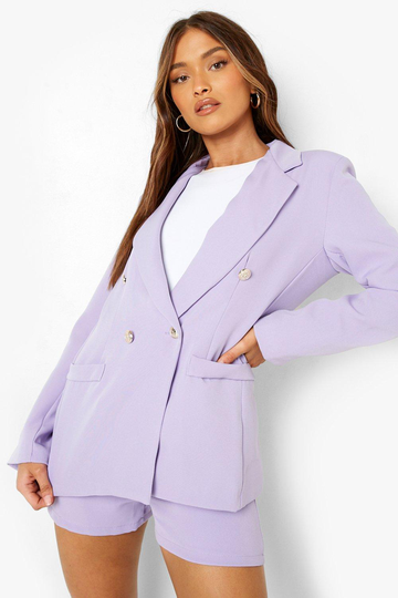 Kavaj Med Guldknappar, Purple