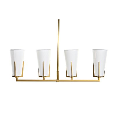 Taklampa DKD Home Decor Gyllene Vit (67 x 14 x 22 cm)