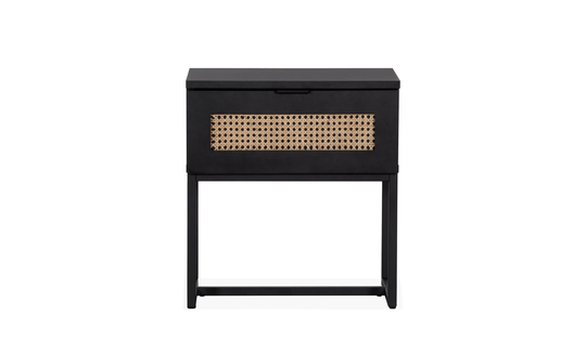 GEMMA Sidobord 50 Svart/Natur