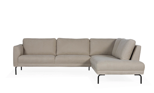 PORTOFINO L-Soffa Höger Mörkbeige