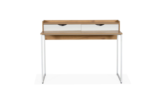 KENTY Skrivbord 120 Vit/Natur