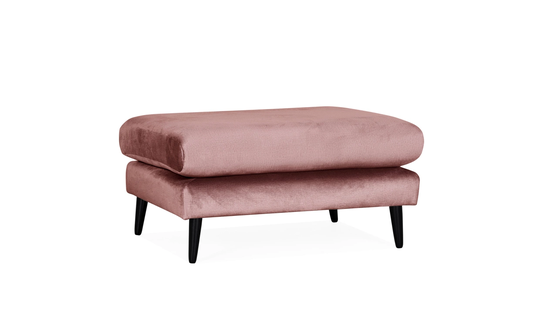 DJURSHOLM Fotpall Velvet Rosa