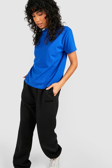 Basic T-Shirt I Boyfriend-Modell, Blue