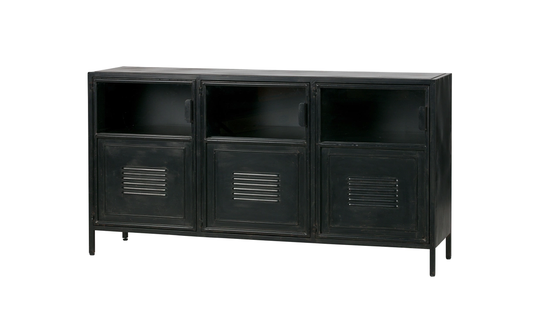 RONJA Sideboard Metall Svart