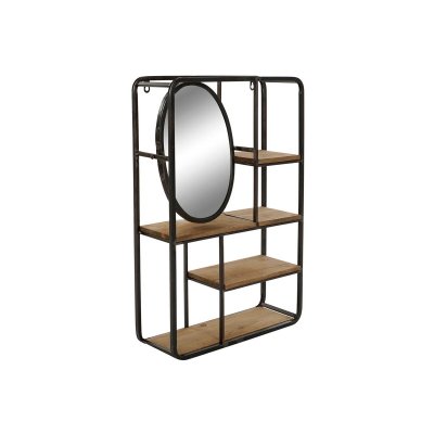 Bokhylla DKD Home Decor 39,5 x 13,5 x 60 cm Metall Trä MDF
