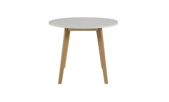 ALBY Matbord 90 Vit/Natur