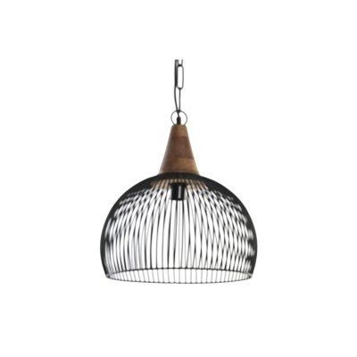 Taklampa DKD Home Decor Naturell Svart 50 W (36 x 36 x 40 cm)