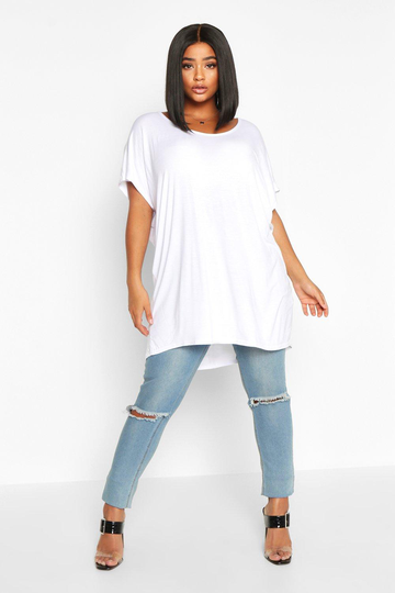 Plus - Oversize T-Shirt, White