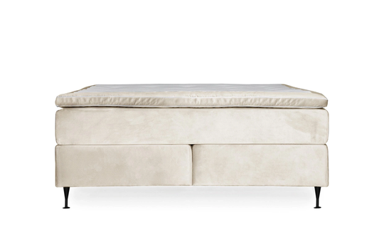 OPERA 140 Kontinentalsäng Sammet Beige
