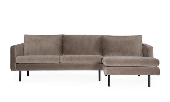 SANDHAMN Divansoffa Höger Velvet Beige