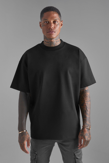 Premium Oversized T-Shirt I Tjockt Tyg, Black
